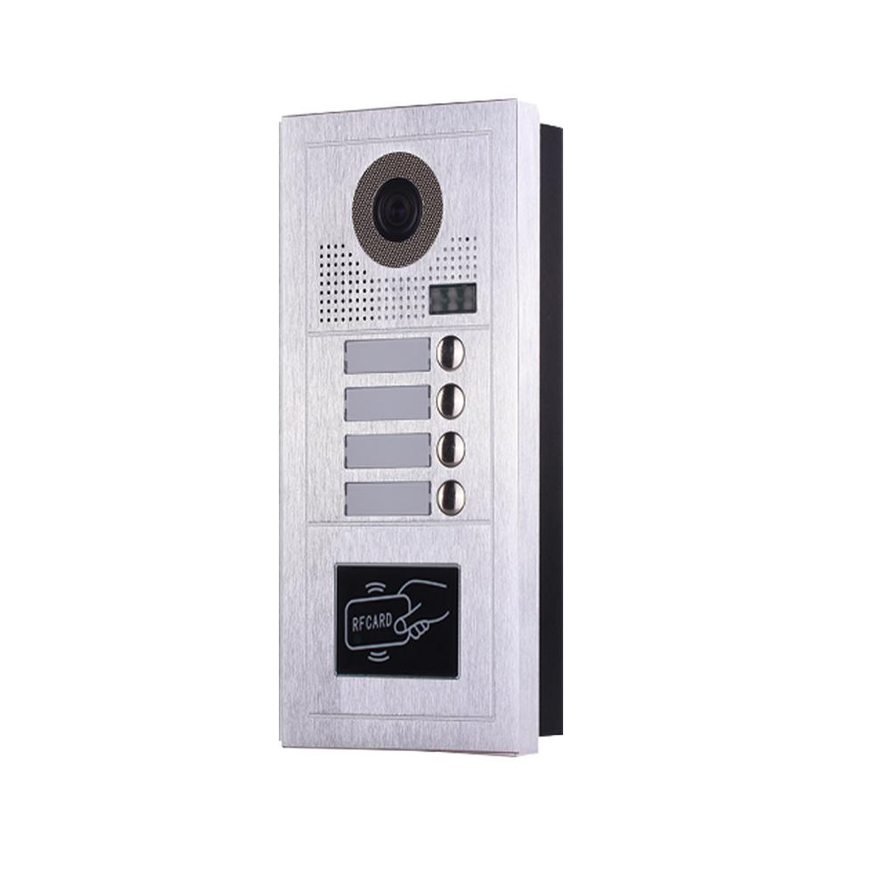 4 Button Card Reader Video Door Lobby Panel PL619-4D