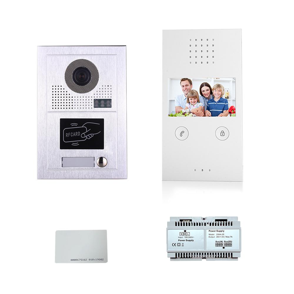 Video Door Phone kit 4.3''display screen phone door entry