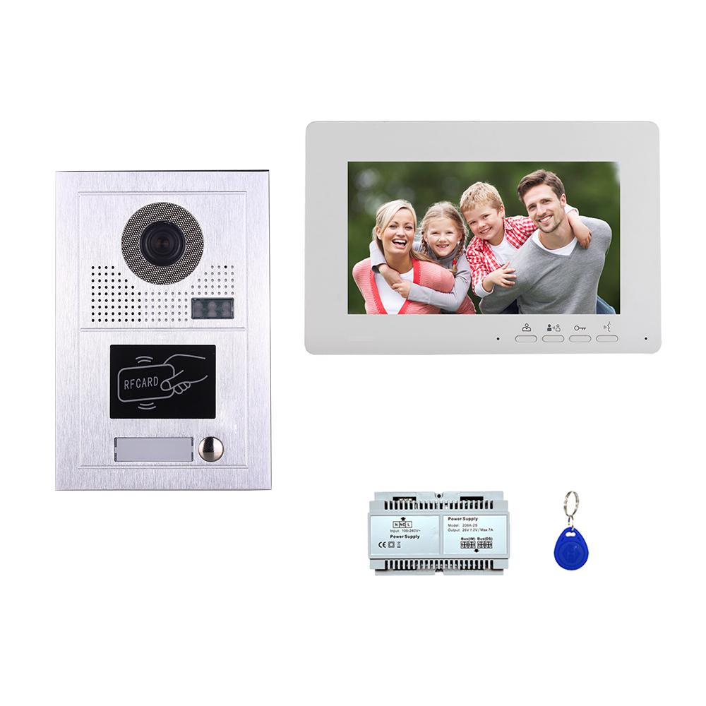 Video Door Phone kit 7'' TFT slim monitor video phone door entry