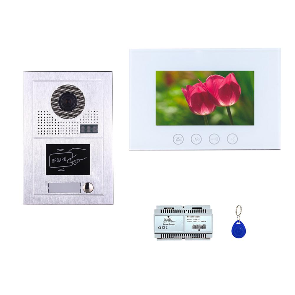 Single unit  7''TFT monitor video door phone kit