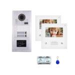 Two Tenants 4.3'' touch screen video phone door entry camera kit (复制)