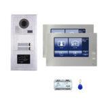 Two Tenants 7''touch screen phone door entry camera kit