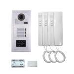 Three Tenants handset audio phone door entry camera kit