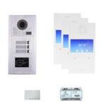 Tuya Three Tenantss  4.3''touch screen  video phone door entry camera kit