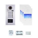 Tuya Four Tenantss  4.3''touch screen  video phone door entry camera kit