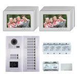 14 Apartments 7''display screen phone door entry camera kit