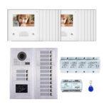 15 Apartments 4.3''display screen phone door entry camera kit