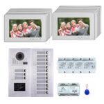 15 Apartments 7''display screen phone door entry camera kit