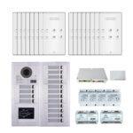 16 Apartments handsfree audio phone door entry camera kit