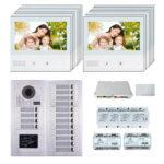 16 Apartments 7''display screen phone door entry camera kit