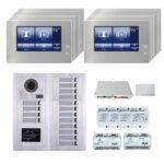 16 Apartments 7''touch screen phone door entry camera kit  ITEMS INCLUDED IN THIS KIT: