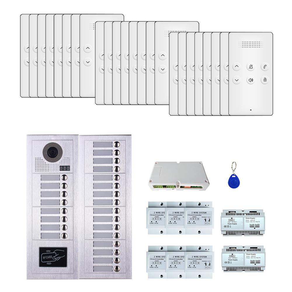 24 Apartments  handsfree audio phone door entry camera kit