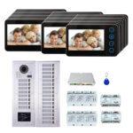 24 Apartments 4.3'' video phone door entry camera kit